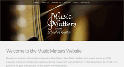 Desktop Screenshot of musicmatters.co.za