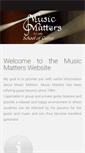 Mobile Screenshot of musicmatters.co.za